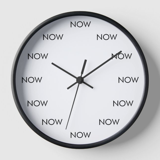 Horloge L'horloge C'est Maintenant – Rappel du moment prés (Recto)
