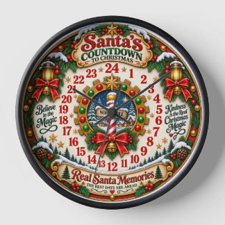 Horloge L'Horloge du compte à rebours de Noël du Père Noël