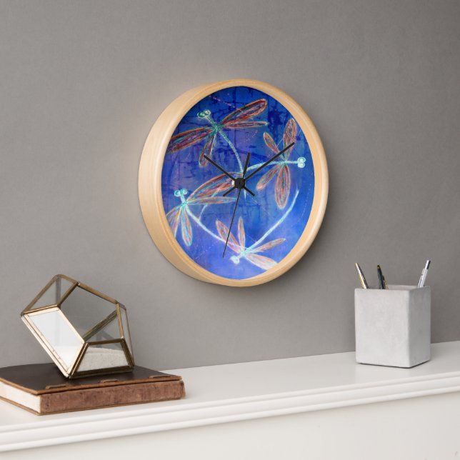 Horloge Libellule Indigo Haze Flit (Bureau)