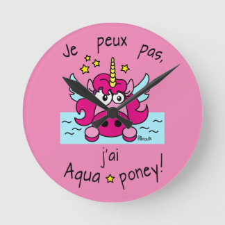 Horloge "Licorne, Aquaponey"
