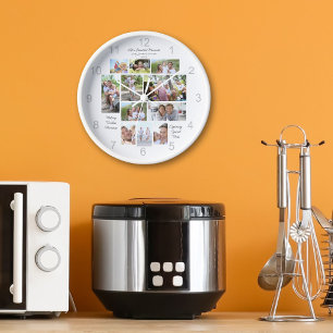 Horloge Lifes Beautiful Moments 11 Photo Nom du collage
