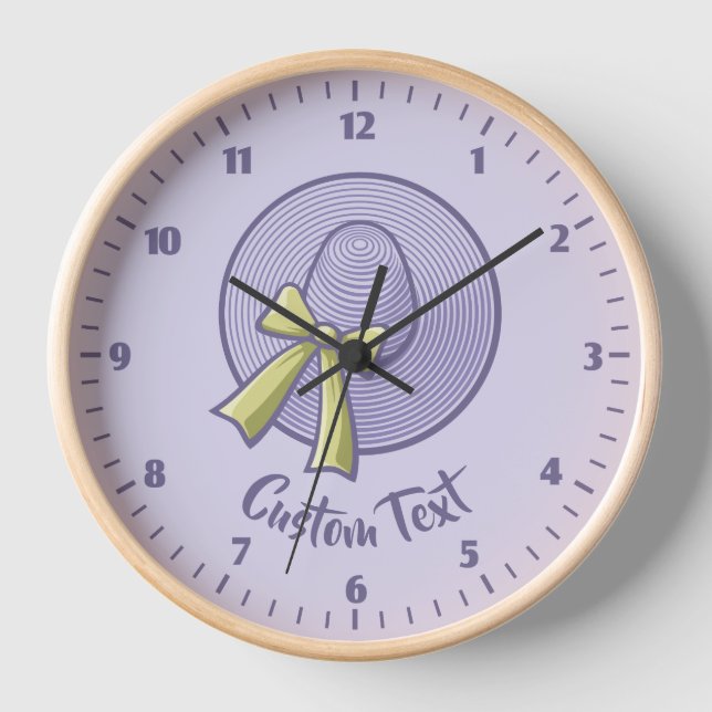 Horloge Lilac, Casquette à large bord (Recto)