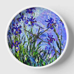 Horloge Lilac Irises par Monet