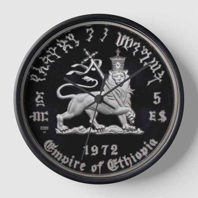 Horloge Lion of Judah Jah Rasta Reggae Roots (Recto)