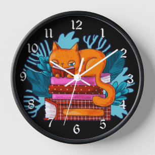 Horloge Livres Approuvés Cat