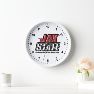 Horloge Logo d'état de Jacksonville State University JAX S