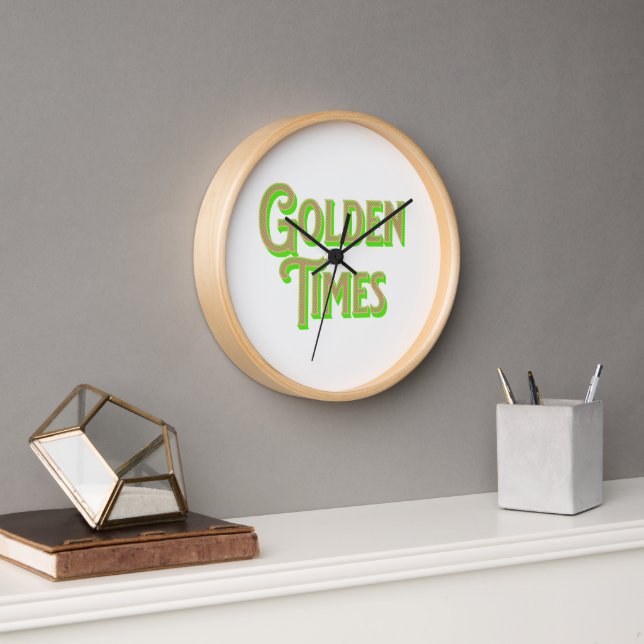 Horloge logo Golden Times avec une élégance (Bureau)