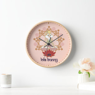 Horloge Lola Bunny Yoga Lotus Pose