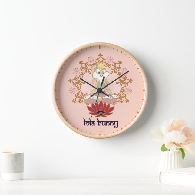 Horloge Lola Bunny Yoga Lotus Pose (Maison)