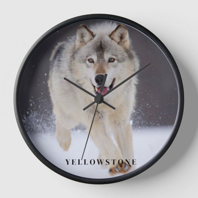 Horloge Loup de Yellowstone (Recto)