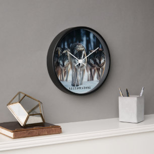 Horloge Loups de Yellowstone