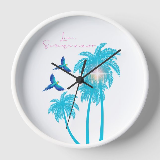 Horloge Love Letter Design - Love, Summer xxoo (Recto)