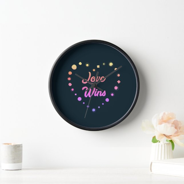 Horloge Love Wins Rainbow Edition (Maison)