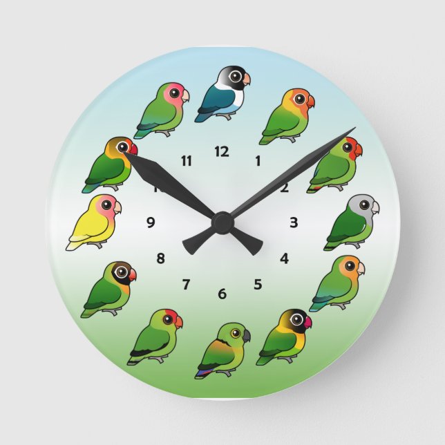 Horloge Lovebird (Recto)