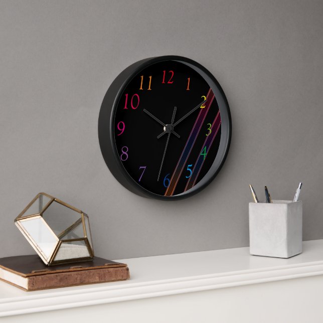 Horloge Lumières de Neon (Bureau)