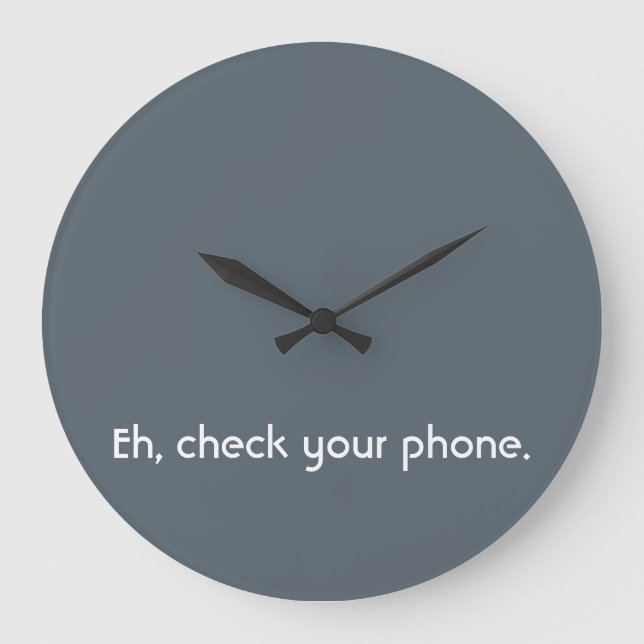 Horloge "Luttes analogiques" (Recto)