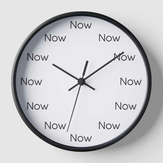 Horloge Maintenant est Zen™ - Mindfulness Bouddhiste taoïs (Recto)