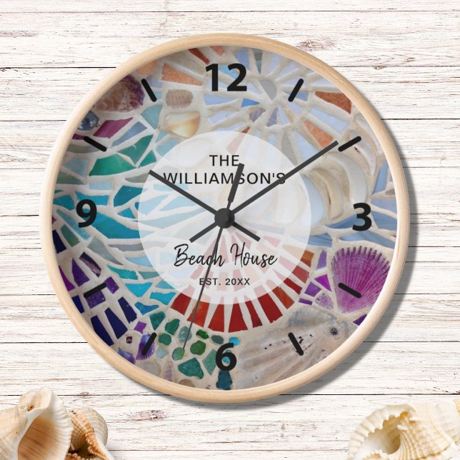 Horloge Maison de plage personnalisée (Créateur téléchargé)