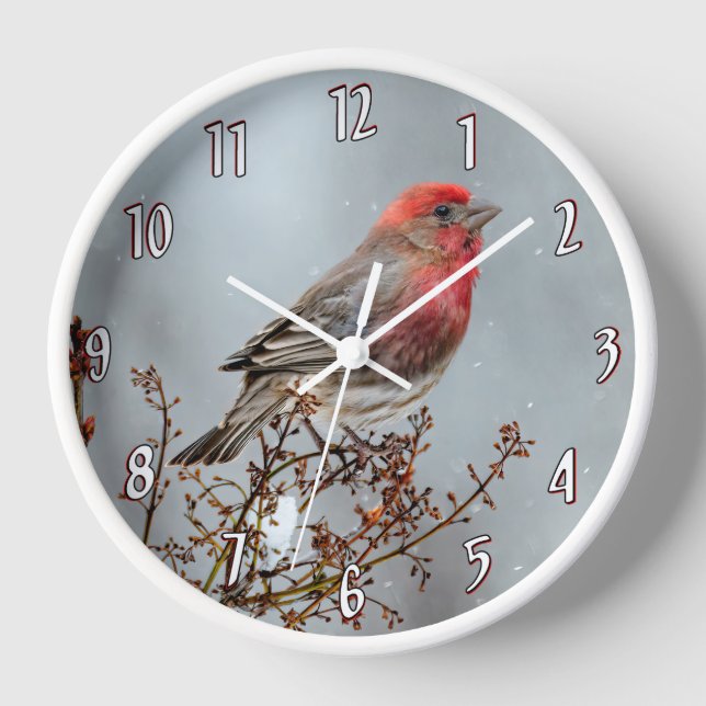 Horloge Maison Finch en Neige - Photo originale (Recto)