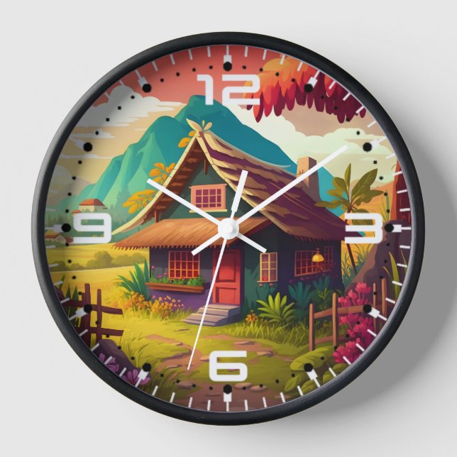 Horloge Maison traditionnelle philippine-36543 (Recto)
