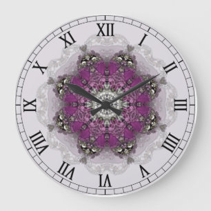 Horloge majestueuse de kaléidoscope de nuances