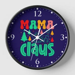 Horloge Mama Claus Christmas Design-60097