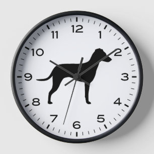 Horloge Manchester Terrier race Chien Silhouette