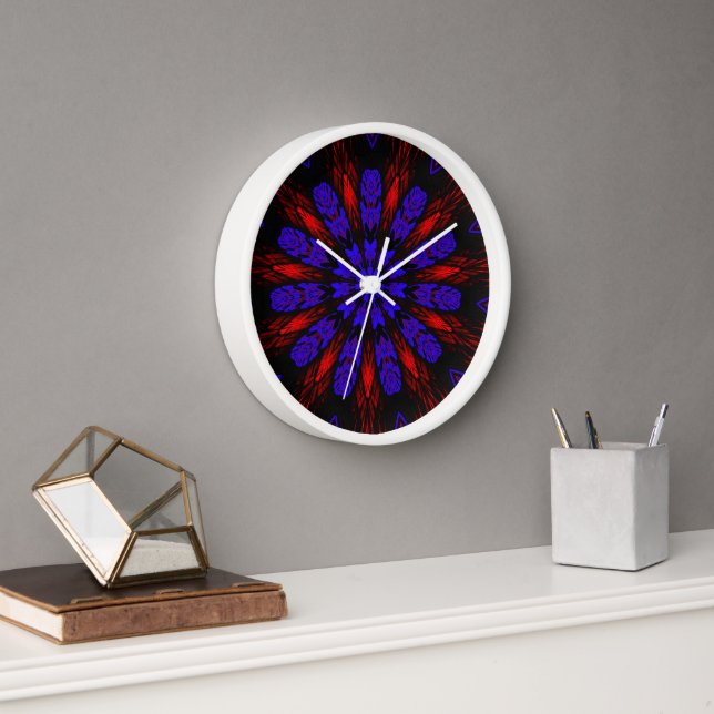 Horloge Mandala Sud-Ouest Hippie Boho Chic Bohemian (Bureau)