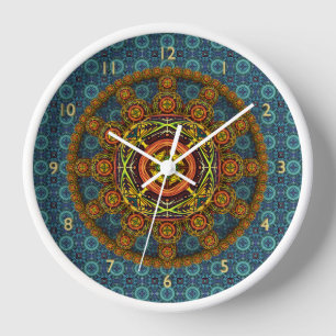 Horloge Mandala Wall Clock