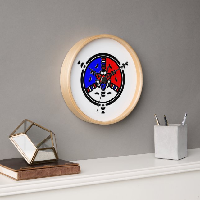 Horloge Mandala Zen Puissant (Bureau)