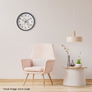 Horloge Marbre Brown beige moderne