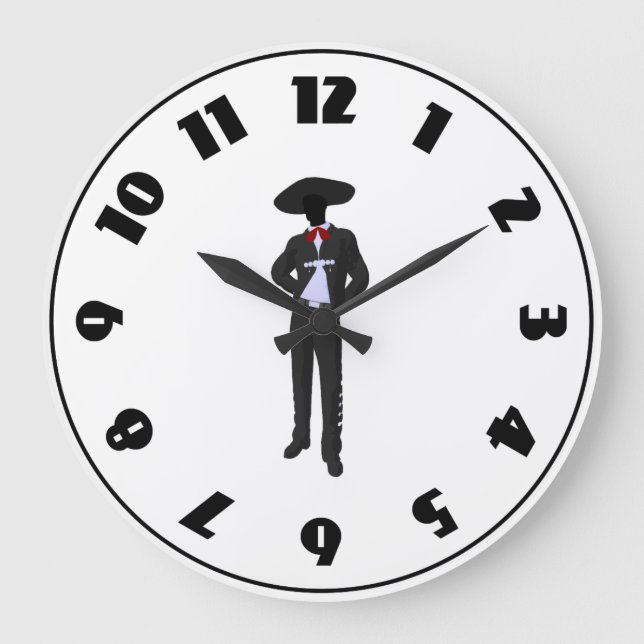 Horloge Mariachi Silhouette (Recto)