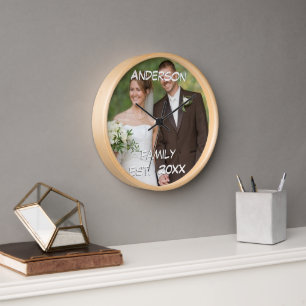 Horloge Mariage Anniversaire Photo Mariage