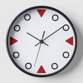 Horloge - Marqueurs de triangle rouge