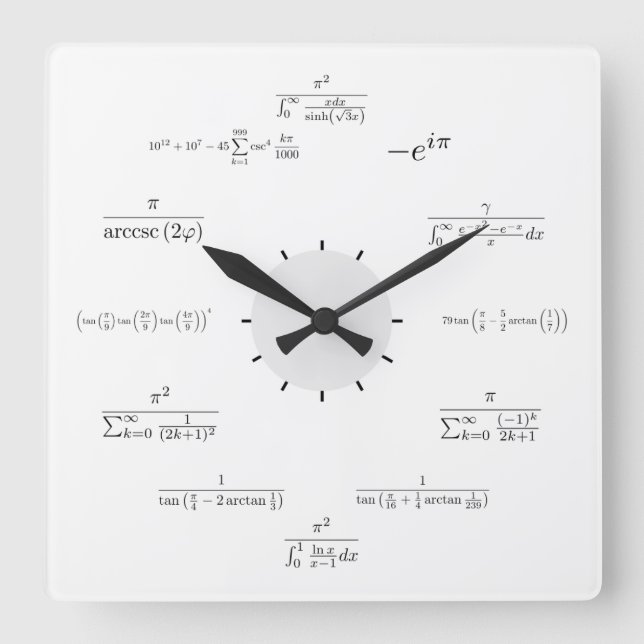 Horloge mathématique (Recto)