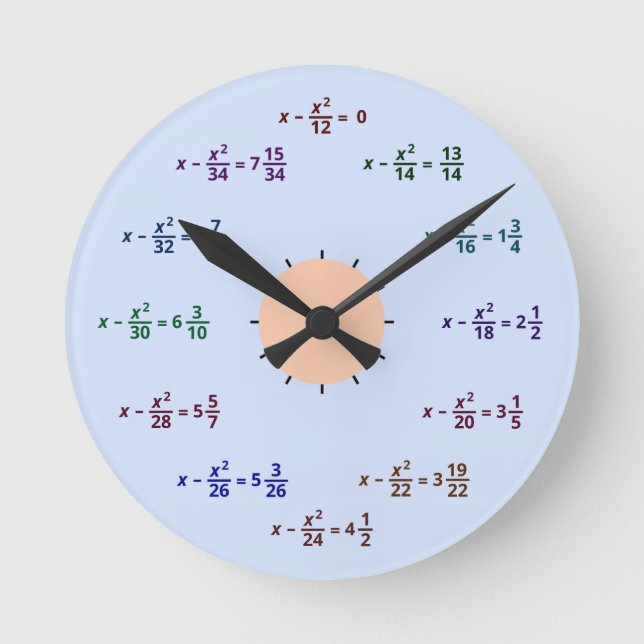 Horloge mathématique (AM-PM) (Recto)