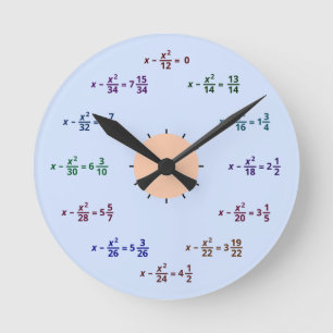 Horloge mathématique (AM-PM)