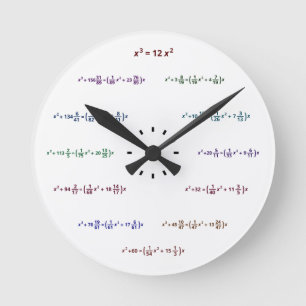 Horloge mathématique (AM-PM-Minutes)