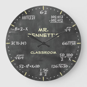 Horloge mathématique de Personalizable d'équatio