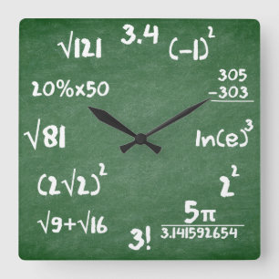 Horloge mathématique pour les amateurs de mathémat