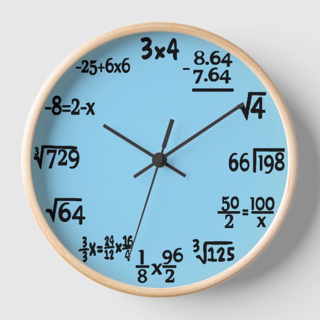 Horloge Mathématiques (Recto)