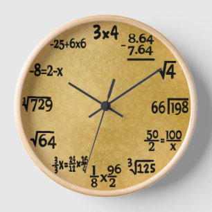 Horloge Mathématiques