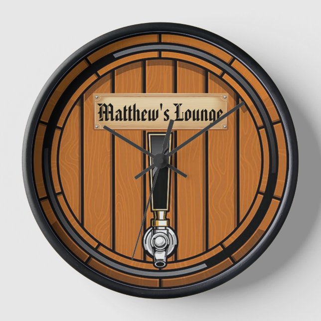 Horloge Matthieu's Lounge Round (Recto)