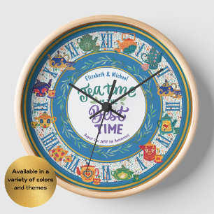 Horloge Maximalist Kitchen Tea Time Personnalisé N'IMPORTE