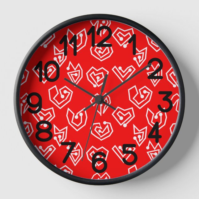 Horloge Mazes de la Saint Valentin blanche (Recto)