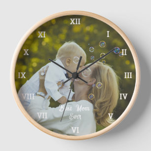 Horloge Meilleure Maman Ever Photomontage Créez le Vôtre