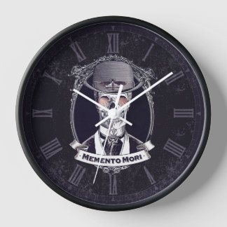 Horloge Memento Mori Steampunk Crâne Vintage