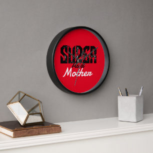 Horloge Mes gens préférés m'appellent maman, personnalisen