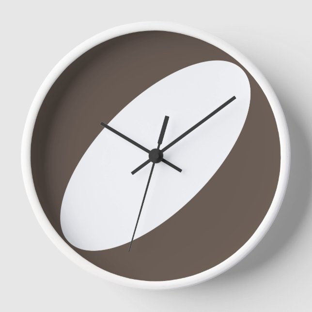 Horloge Mi-siècle Courbe moderne douce Arrière - plan Brow (Recto)