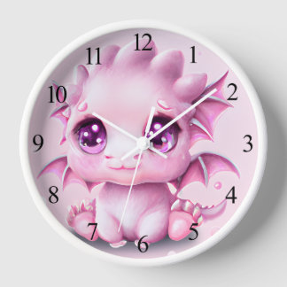 Horloge Mignon et adorable fantaisie bébé chibi rose